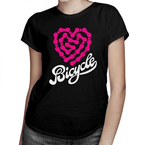 Bicycle – heartbeat chain - damska koszulka z nadrukiem 69.00PLN