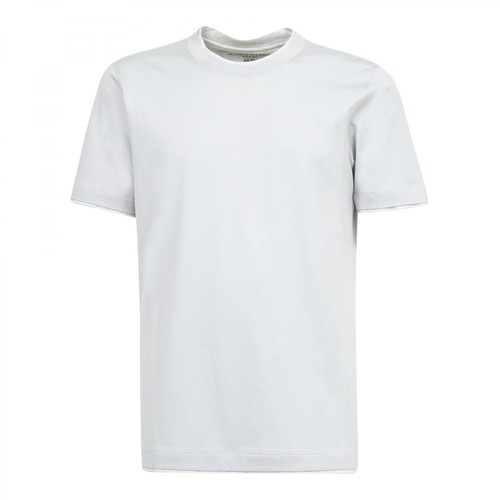 Brunello Cucinelli, Cotton t-shirt Niebieski, male, 1277.00PLN