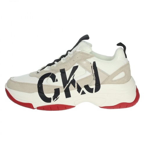 Calvin Klein Jeans, Sneakers Mizar suede bright B4S0651 Biały, female, 822.00PLN
