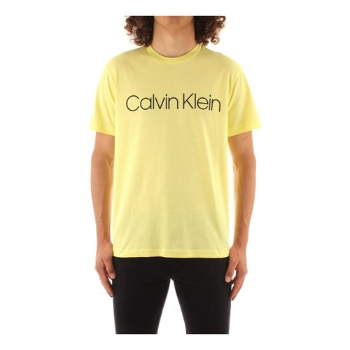 Calvin Klein, K10K103078 T-shirt Żółty, male, 278.00PLN