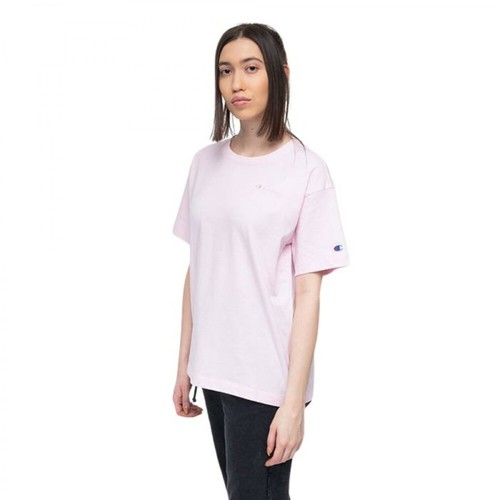 Champion, Koszulka Crewneck T-Shirt 112732 Ps104 Różowy, female, 194.35PLN