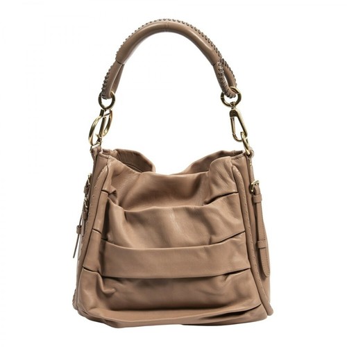 Dior Vintage, Pre-owned Pleated Hobo Beżowy, female, 3966.00PLN