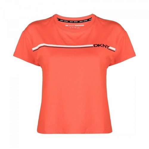 Dkny, Active PRE T-shirt Pomarańczowy, female, 174.00PLN