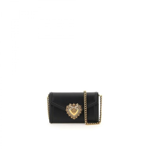 Dolce & Gabbana, devotion clutch bag Czarny, female, 5016.00PLN