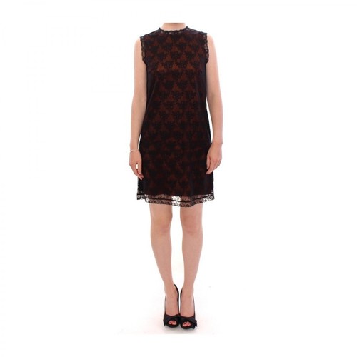 Dolce & Gabbana, Kwiatowy koronki suknia shift Czarny, female, 2065.49PLN