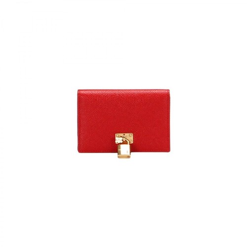 Dolce & Gabbana Pre-owned, Leather Rosaria Coin Pouch Czerwony, female, 1948.00PLN