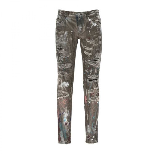 Dolce & Gabbana, Spodnie Jeansowe Brązowy, male, 2043.00PLN