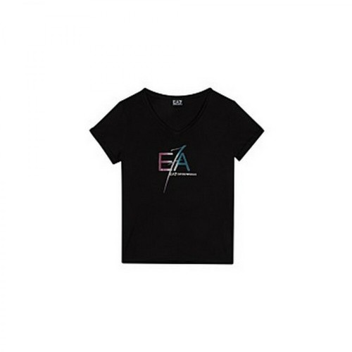 Emporio Armani EA7, T-Shirt Czarny, female, 417.00PLN