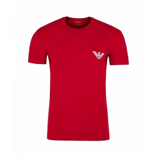 Emporio Armani, T-shirt Emporio Armani Underwear Czerwony, male, 197.40PLN