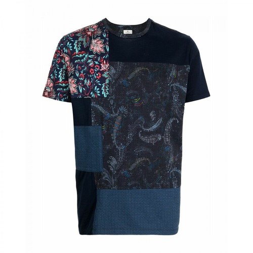 Etro, T-Shirt Niebieski, male, 1339.71PLN