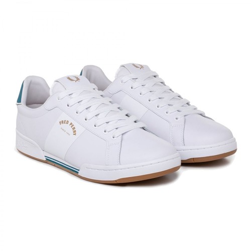 Fred Perry, Authentic B722 Sneakers Biały, male, 653.00PLN