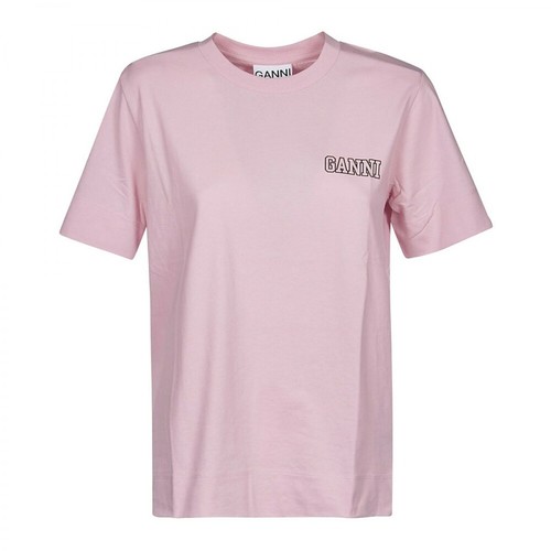 Ganni, T-shirt Różowy, female, 348.00PLN