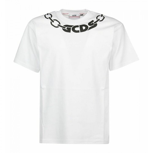 Gcds, Cc94M02152001 T-Shirt Biały, male, 972.00PLN