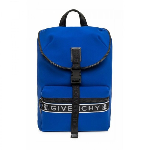 Givenchy, Logo Backpack Niebieski, male, 2845.95PLN