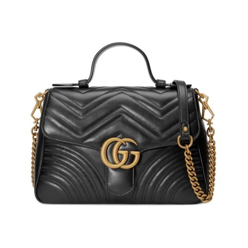 Gucci, GG Marmont Large Top Handle Bag Czarny, female, 13742.37PLN