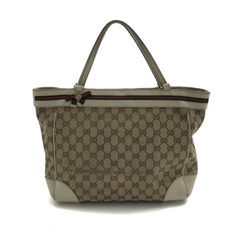 Gucci Vintage, pre-owned Classic Shopper Beżowy, female, 853.20PLN