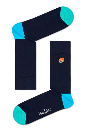 Happy Socks - Skarpetki Embroidery Hamburger Sock 25.99PLN