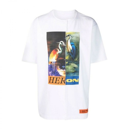 Heron Preston, T-shirts Biały, male, 1044.00PLN