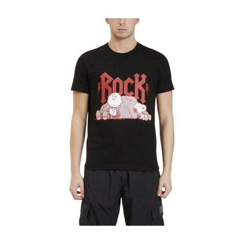 Iceberg, T-Shirt With Rocks Czarny, male, 411.00PLN
