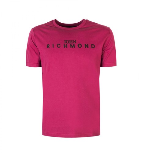 John Richmond, T-Shirt Hortensius Różowy, male, 197.00PLN