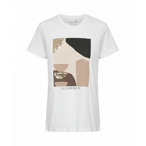 Kaffe, KAveraja T-shirt Biały, female, 74.50PLN