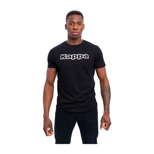 Kappa, T-shirt Czarny, male, 160.00PLN