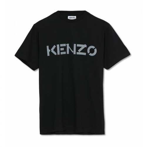 Kenzo, Logo Crew T-Shirt Niebieski, female, 434.00PLN