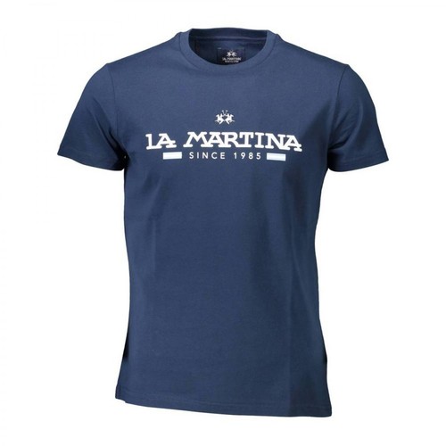 La Martina, T-shirt Niebieski, male, 249.65PLN