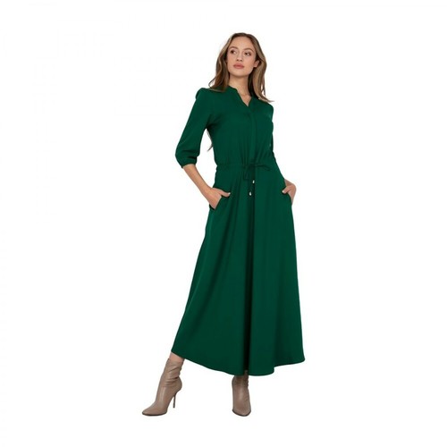 Lanti, Długa sukienka z rękawem 3/4 Zielony, female, 267.00PLN