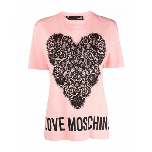 Love Moschino, T-shirt Różowy, female, 406.00PLN