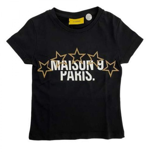 Maison 9 Paris, T-Shirt Czarny, unisex, 165.00PLN