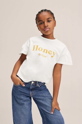 Mango Kids t-shirt bawełniany dziecięcy Honey 35.99PLN