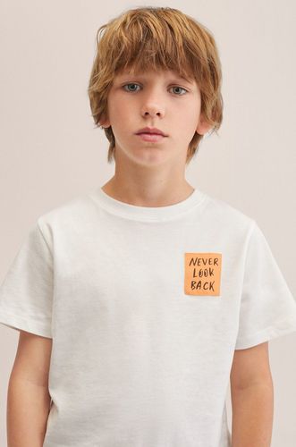 Mango Kids t-shirt bawełniany dziecięcy Never 49.99PLN