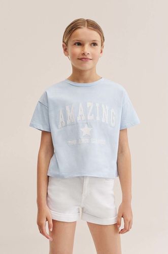 Mango Kids t-shirt bawełniany dziecięcy Stitch 45.99PLN