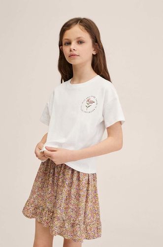 Mango Kids t-shirt bawełniany dziecięcy World 35.99PLN
