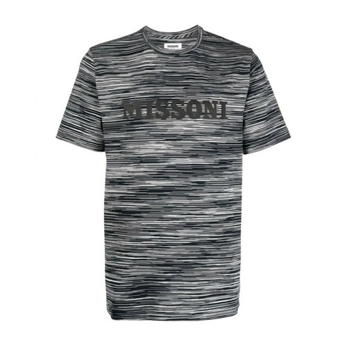 Missoni, T-Shirt giro st.logo Czarny, male, 885.57PLN