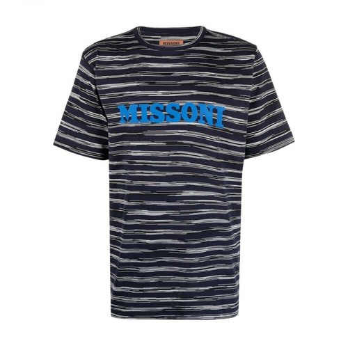 Missoni, T-shirt Niebieski, male, 1004.00PLN