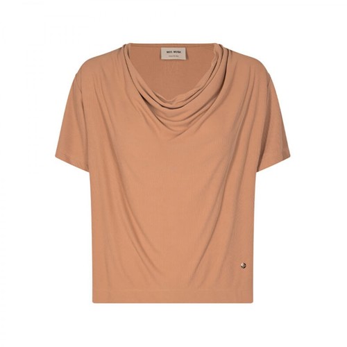 MOS Mosh, Savina t-shirt Brązowy, female, 274.50PLN