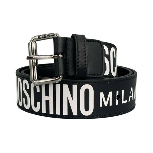 Moschino, Cinturon Logotipo Czarny, male, 857.00PLN