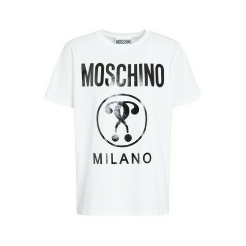 Moschino, Double T-Shirt Biały, male, 684.00PLN
