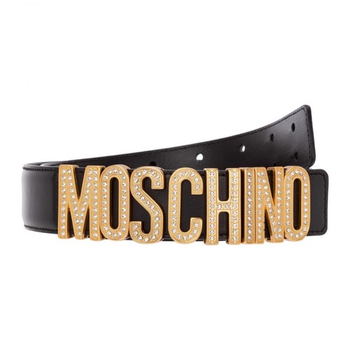 Moschino, leather belt Czarny, female, 964.00PLN