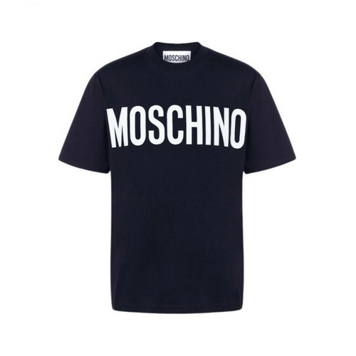 Moschino, T-shirt Niebieski, male, 580.00PLN