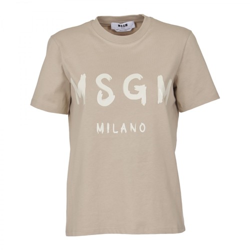 Msgm, T-shirt Beżowy, female, 354.40PLN
