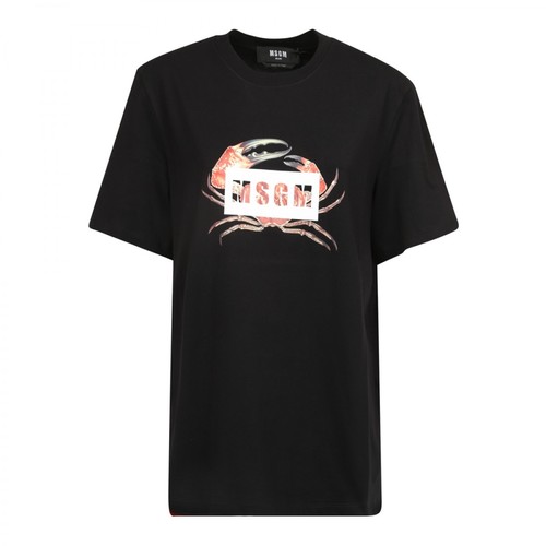 Msgm, T-shirt Czarny, male, 358.00PLN