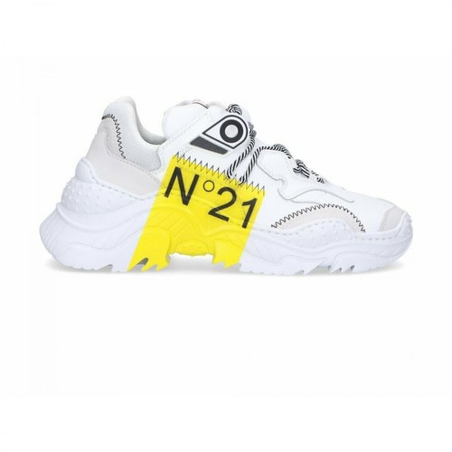 N21, Sneakers in pelle con logo - Billy-Y Biały, female, 1533.00PLN
