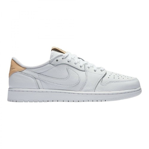 Nike, Jordan 1 Retro Low OG White Vachetta Sneakers Biały, male, 3557.00PLN