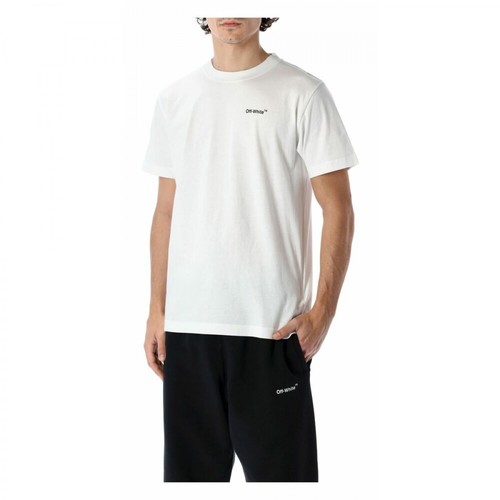 Off White, Caravag Arrow Slim T-Shirt Biały, male, 1285.67PLN