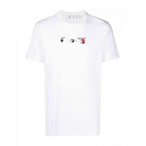 Off White, Printed T-shirt Biały, male, 1019.00PLN
