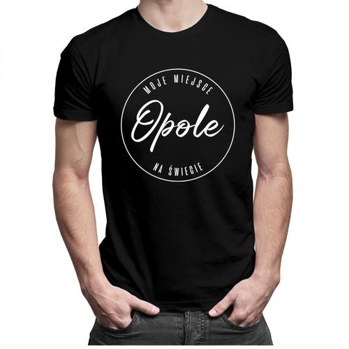 Opole - Moje miejsce na świecie - męska koszulka z nadrukiem 69.00PLN