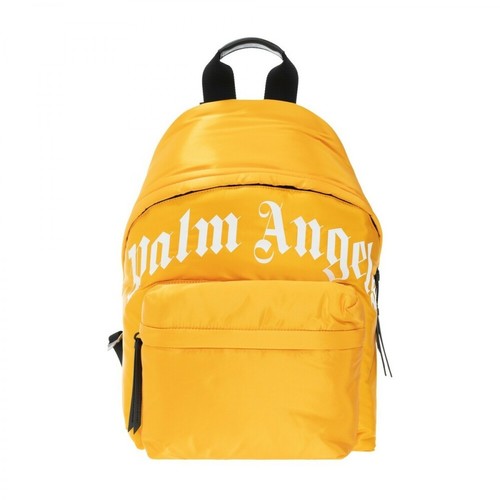 Palm Angels, Backpack with logo Pomarańczowy, male, 2260.00PLN